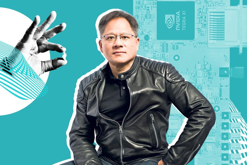 Jensen Huang, ông chủ hãng sản xuất chip khổng lồ Nvidia từng là nhân viên bồi bàn nhà hàng (Ảnh: The Times).