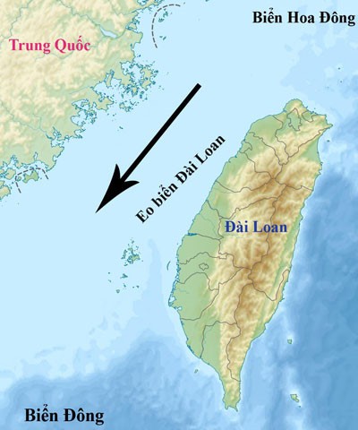 Eo biển Đài Loan là khu vực nhạy cảm về quân sự giữa Trung Quốc và Mỹ.