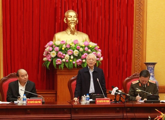 Tổng bí thư, Chủ tịch nước: "Đảng bộ Công an Trung ương là một trong những Đảng bộ gương mẫu đi đầu trong việc triển khai thực hiện Nghị quyết số 18 của Ban Chấp hành Trung ương".