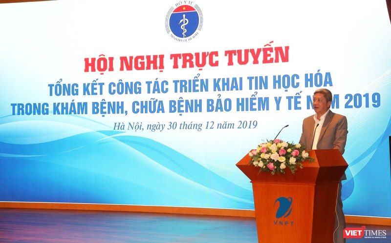 PGS. TS. Nguyễn Trường Sơn – Thứ trưởng Bộ Y tế phát biểu tại hội nghị. Ảnh: Minh Thúy 