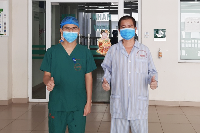 Bệnh nhân 3207 hồi phục hoàn toàn trong ngày ra viện (Ảnh - Đặng Thanh) z