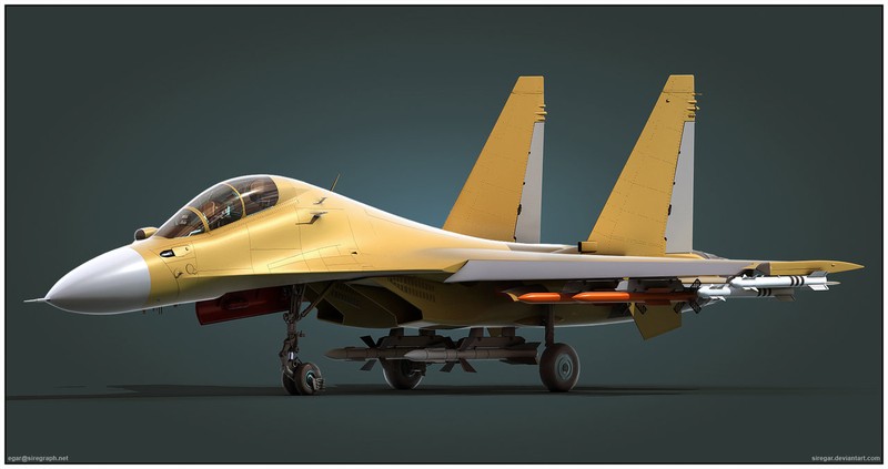 Mô hình máy bay Su-30 MK2 do Nga sản xuất.