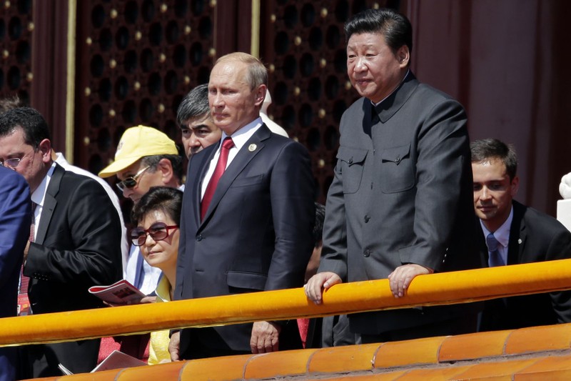 Tổng thống Nga Putin và Chủ tịch Trung Quốc Tập Cận Bình.