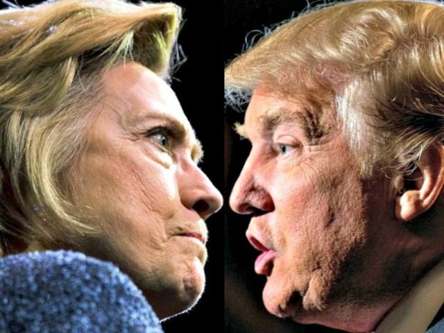 Hillary Clinton đang có số phiếu đại cử tri gần gấp đôi ông Donald Trump.