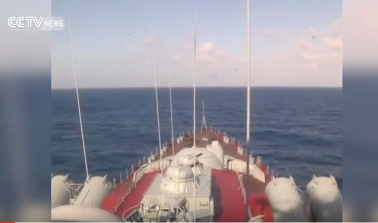 CCTV tung video Nga - Trung Quốc tập trận trên Biển Đông.