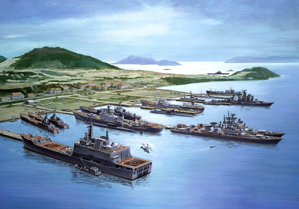 Hải quân Nga ở Cam Ranh trong quá khứ (hình vẽ minh họa)