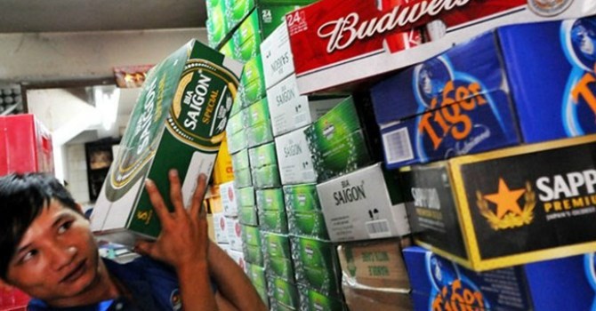 Giá bia, rượu, nước giải khát đã tăng