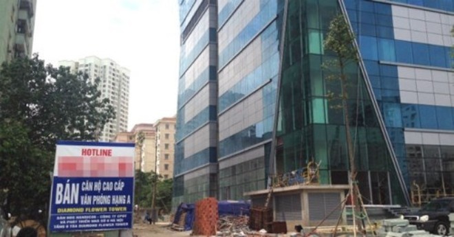 Diamond Flower Tower (Lê Văn Lương, Hà Nội) của CTCP Đầu tư và Phát triển nhà số 6 Hà Nội nợ thuế khủng.
