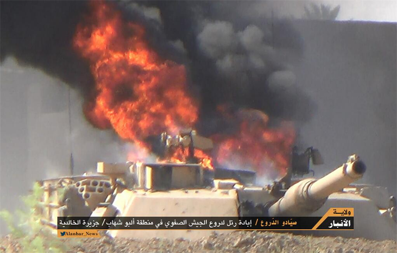 Video Tăng M1A1 Abrams bị vây đánh ở Iraq