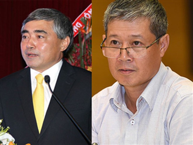 Thủ tướng vừa tái bổ nhiệm có thời hạn ông Nguyễn Minh Hồng (bên trái) và ông Nguyễn Thành Hưng (bên phải) giữ chức Thứ trưởng Bộ TT&TT.