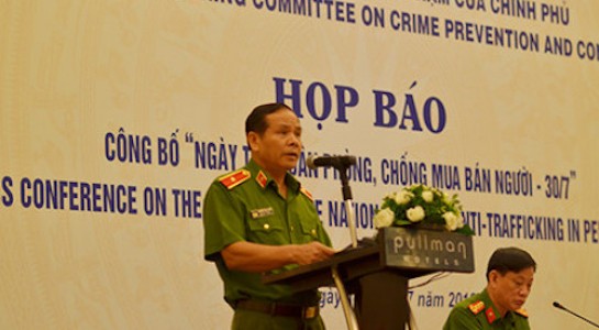 Thiếu tướng Nguyễn Phong Hòa- Phó Tổng Cục trưởng Tổng Cục Cảnh sát 