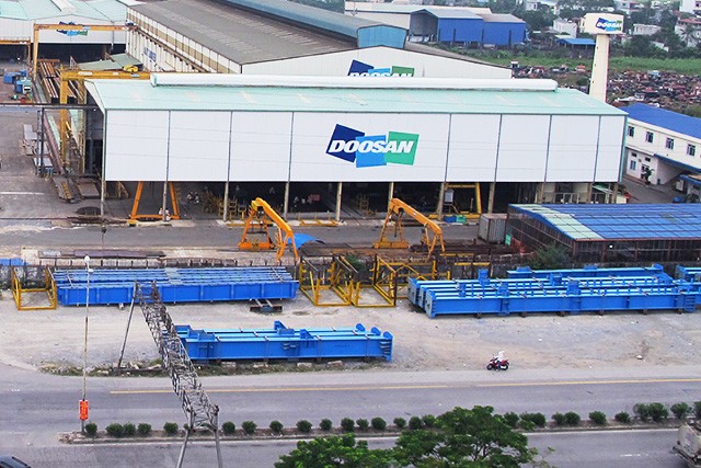 Nhà máy cơ khí Doosan Vina đặt tại Hải Phòng