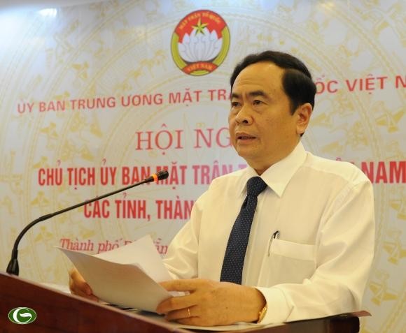 Ông Trần Thanh Mẫn,tân Chủ tịch Ủy ban Trung ương MTTQ Việt Nam khoá VIII.