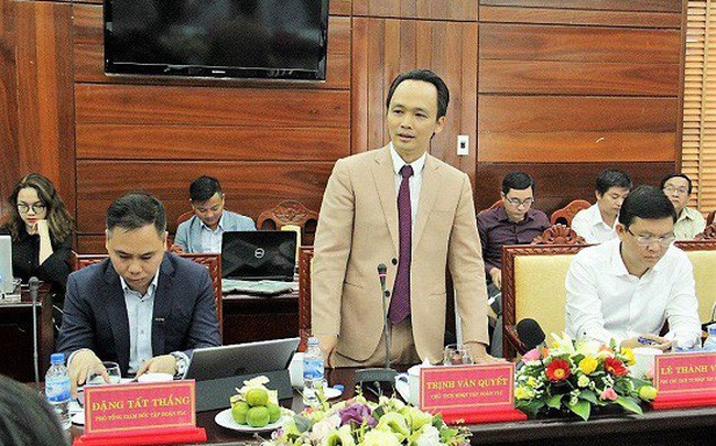 Ông Trịnh Văn Quyết - Chủ tịch FLC. Ảnh: Báo Quảng Ngãi