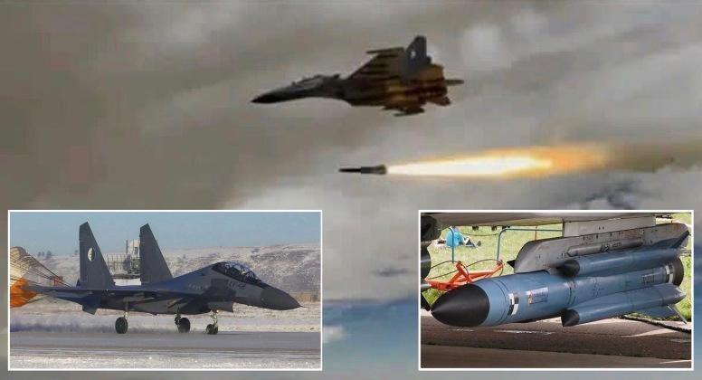 Tiêm kích Su-30MKA của Algeria phóng tên lửa hành trình chống bức xạ trong buổi huấn luyện (Ảnh: Military Watch Magazine)