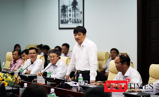 Ông Đặng Việt Dũng, Phó Chủ tịch UBND TP Đà Nẵng phát biểu tại buổi làm việc