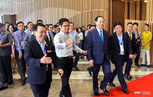 Chủ tịch nước Trần Đại Quang tại buổi tổng duyệt công tác phục vụ Tuần lễ Cấp cao APEC tại Đà Nẵng