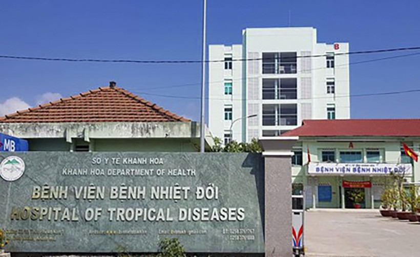 Bệnh viện Bệnh Nhiệt đới tỉnh Khánh Hòa, nơi nữ lễ tân khách sạn ở Nha Trang nhập viện điều trị bệnh viêm phổi cấp do nhiễm virus Corona chủng mới (ảnh SGGP)