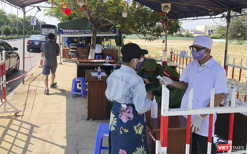 Chốt kiểm soát dịch taij khu vực giáp  ranh Đà Nẵng và Quảng Nam