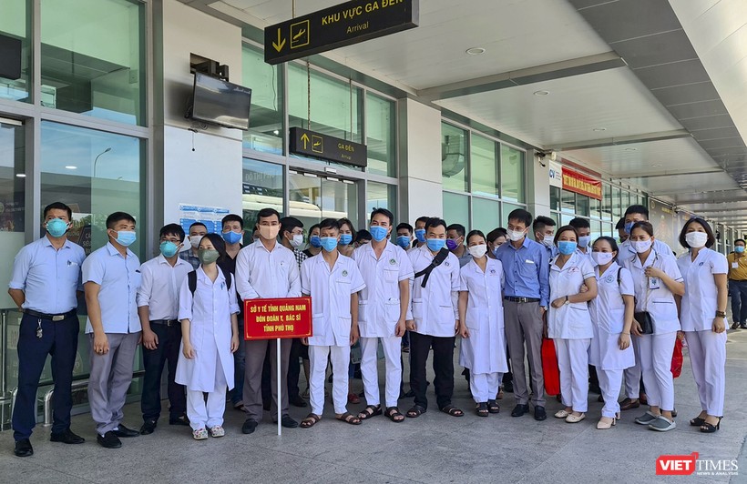 Đoàn bác sỹ tỉnh Phú Thọ đến Quảng Nam để hỗ trợ địa phương chống dịch COVID-19