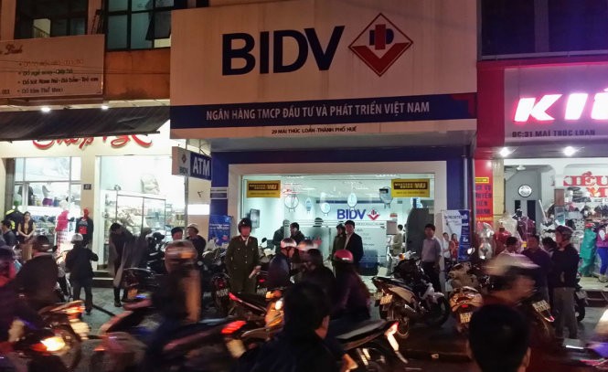 Vụ cướp chi nhánh ngân hàng BIDV ở Thừa Thiên - Huế.