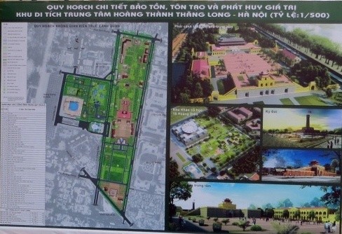 Quy hoạch chi tiết bảo tồn, tôn tạo Khu di tích Trung tâm Hoàng thành Thăng Long - Ảnh: Chinhphu.vn