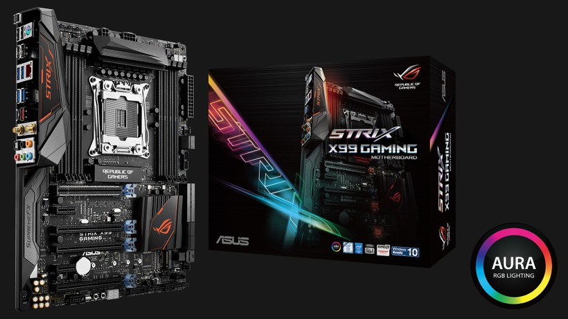Asus ra mắt bo mạch chủ ROG Strix X99 Gaming