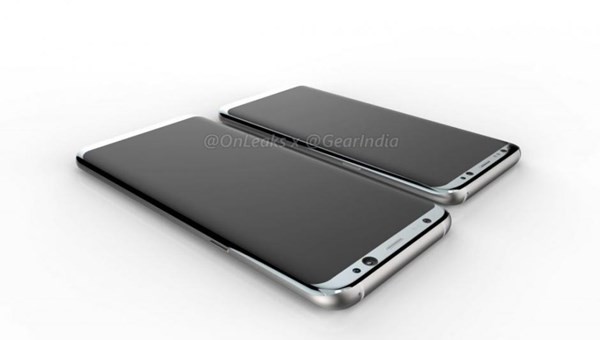 Hình ảnh chiếc Samsung Galaxy S8 Plus mà @EvLeaks từng chia sẻ gần đây.