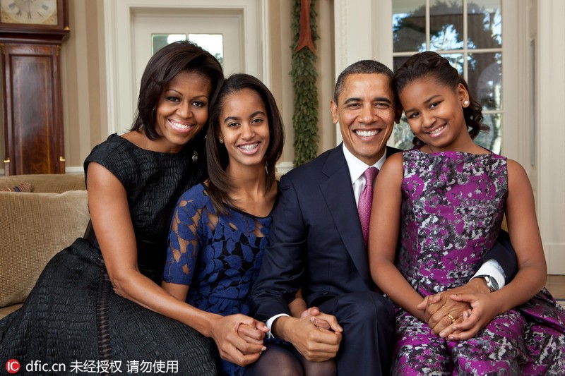 Gia đình hạnh phúc của tổng thống Obama