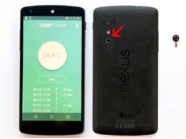 Smartphone đầu tiên trên thế giới tích hợp cảm biến nhiệt vi mô ảnh 1 Smartphone đầu tiên trên thế giới tích hợp cảm biến nhiệt vi mô ảnh 1
