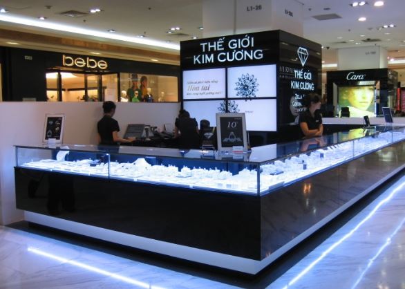 Cửa hàng của Thế giới Kim Cương tại khu vực phía Nam (Ảnh: TGKC)