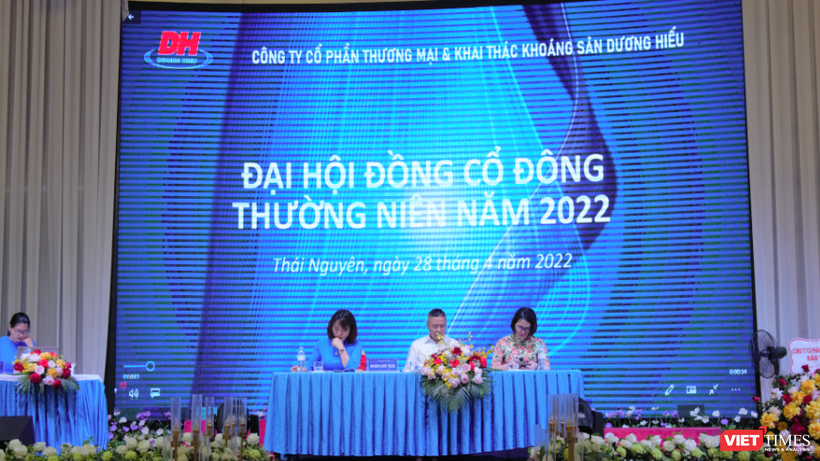 Toàn cảnh ĐHĐCĐ thường niên năm 2022 của CTCP Thương mại và khai thác khoáng sản Dương Hiếu