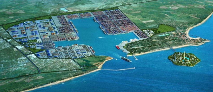 Cảng nước sâu Hambantota mà chính phủ tiền nhiệm của Sri Lanka đã cho Trung Quốc thuê 99 năm để gán nợ