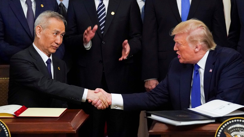 Sau khi hiệp định thương mại giai đoạn đàu Mỹ - Trung được ký, hai đảng chính trị ở Mỹ đã nảy sinh bất đồng sâu sắc (Ảnh: Reuters)