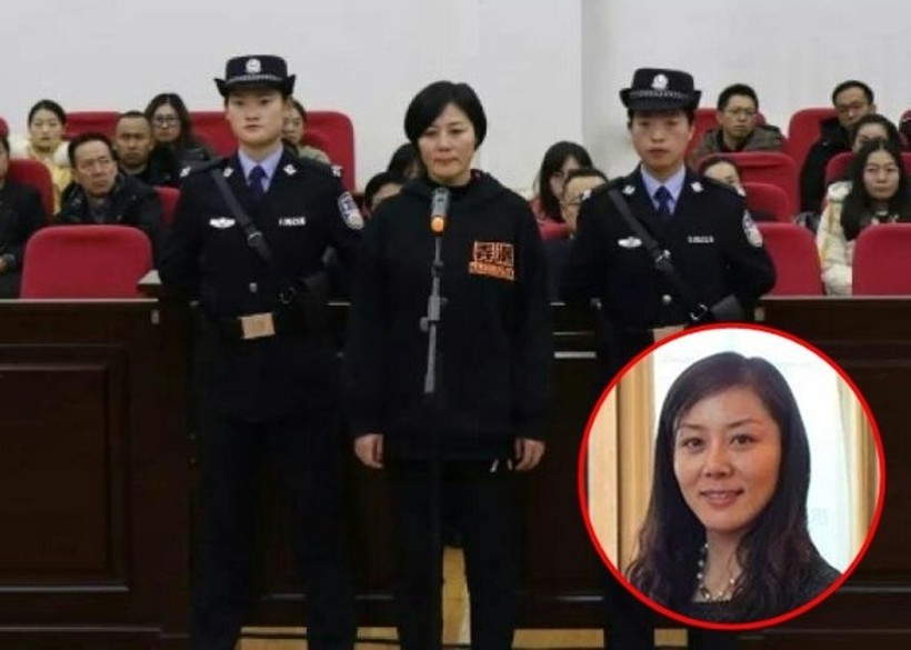 Khương Bảo Hồng, cựu nữ thị trưởng Vũ Uy phải  nhận mức án 12 năm tù giam về tội nhận hối lộ. (Ảnh: Đông Phương).