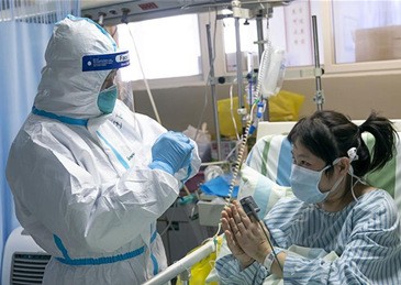 Số bệnh nhân mới bị nhiễm COVID-19 ở Trung Quốc đang giảm rõ rệt (Ảnh: Tân Hoa xã)