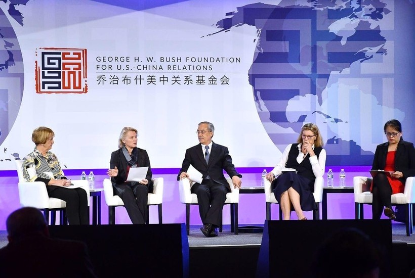 Việc Quỹ Quan hệ Mỹ - Trung của cố Tổng thống George H.W. Bush nhận tiền của Trung Quốc đang gây rúng động dư luận Mỹ (Ảnh: ncafp).