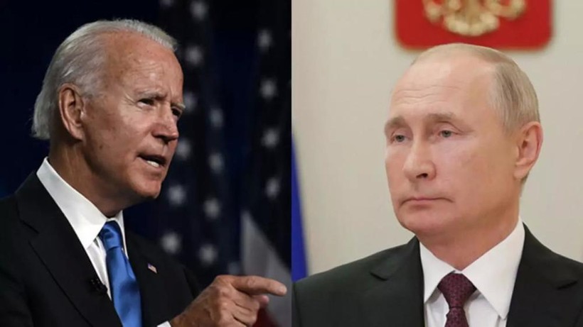 Tổng thống Mỹ Joe Biden đe dọa sẽ trực tiếp trừng phạt cá nhân Tổng thống Nga Vladimir Putin (Ảnh: AP).