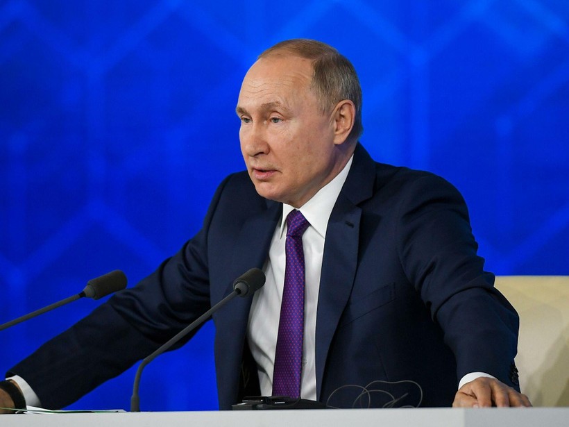 Tổng thống Nga Putin lên án mạnh mẽ việc các nước phương Tây phong sát văn hóa, nghệ thuật Nga (Ảnh: Sputnik).