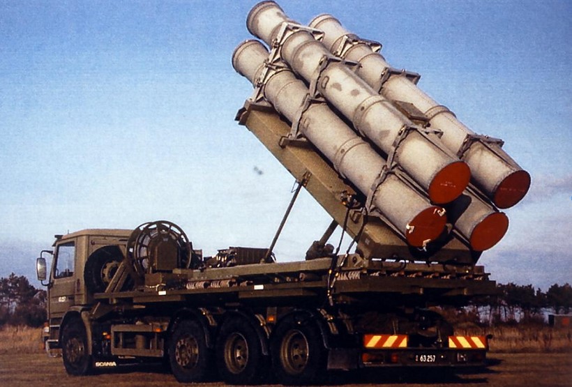 Hệ thống tên lửa bờ đối hạm Harpoon sẽ được Dan Mạch chuyển giao cho Ukraine (Ảnh: Newtalk).