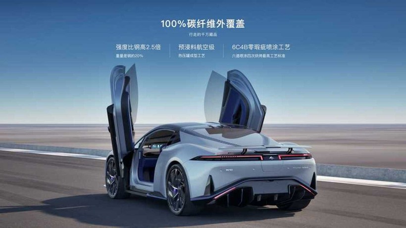 Công ty Trung Quốc tung ra thị trường siêu xe hạng sang, tăng tốc 0-100 km/h chỉ trong 1,9 giây