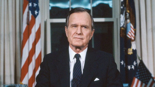 Tổng thống thứ 41 của Mỹ, George H.W Bush. Ảnh: Global Research