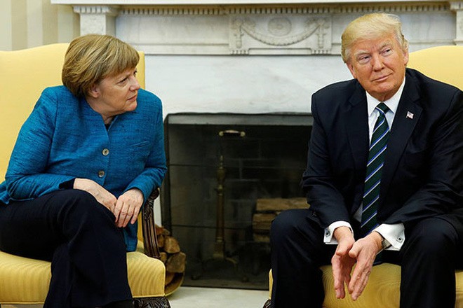 Tổng thống Donald Trump và Thủ tướng Đức Angela Merkel tại Nhà Trắng