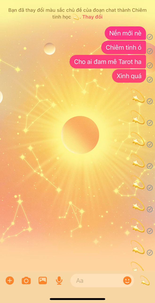 Messenger vừa update thêm theme mới siêu xinh, dành cho hội đam mê chiêm tinh học ảnh 4