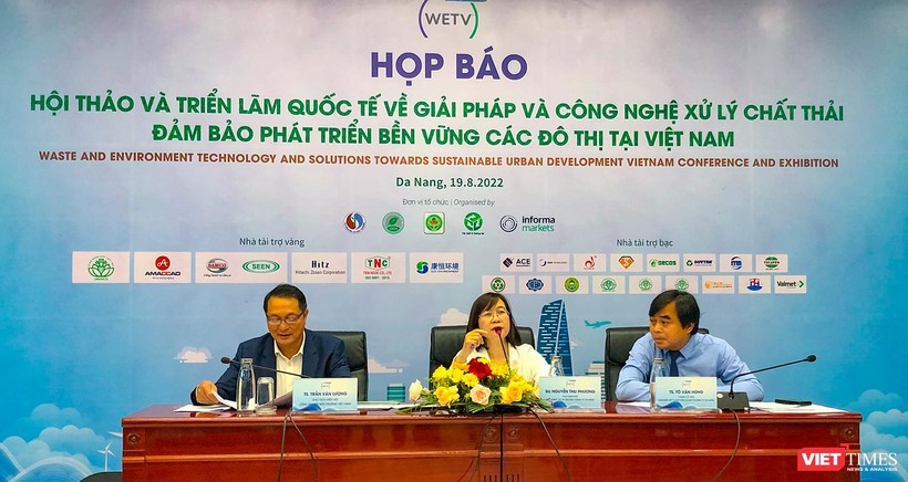 Họp báo về hội thảo và triển lãm quốc tế "Giải pháp và công nghệ xử lý chất thải tại các đô thị Việt Nam" tổ chức tại Đà Nẵng