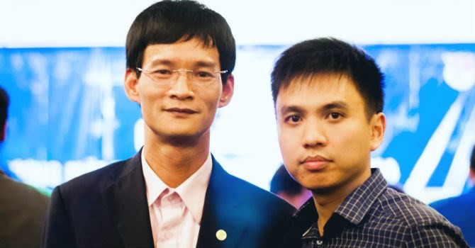 Ông Nguyễn Xuân Cường (trái).