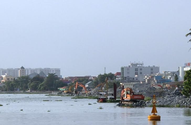 Dự án cải tạo cảnh quan và phát triển đô thị ven sông Đồng Nai có diện tích lấn sông hơn 77.200m2 