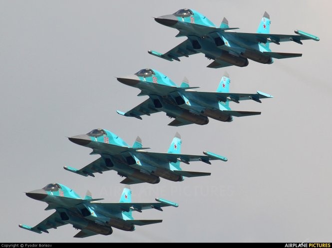 Máy bay chiến đấu hiện đại Sukhoi Su-34 của Nga - Ảnh: Airplane Pictures