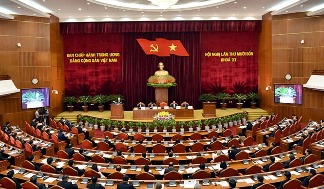 Tổng Bí thư Nguyễn Phú Trọng phát biểu khai mạc Hội nghị lần thứ 14 Ban Chấp hành Trung ương Đảng khóa XI