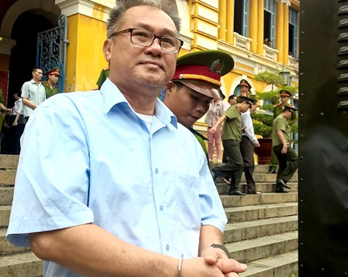 Ông Danh sau phiên xử. Ảnh: Hải Duyên. 